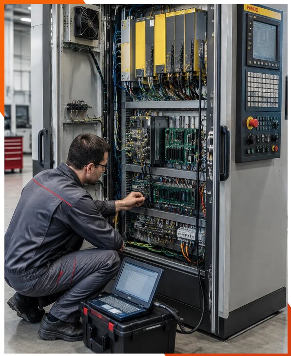 Ремонт систем ЧПУ FANUC промышленных станков в Коврове