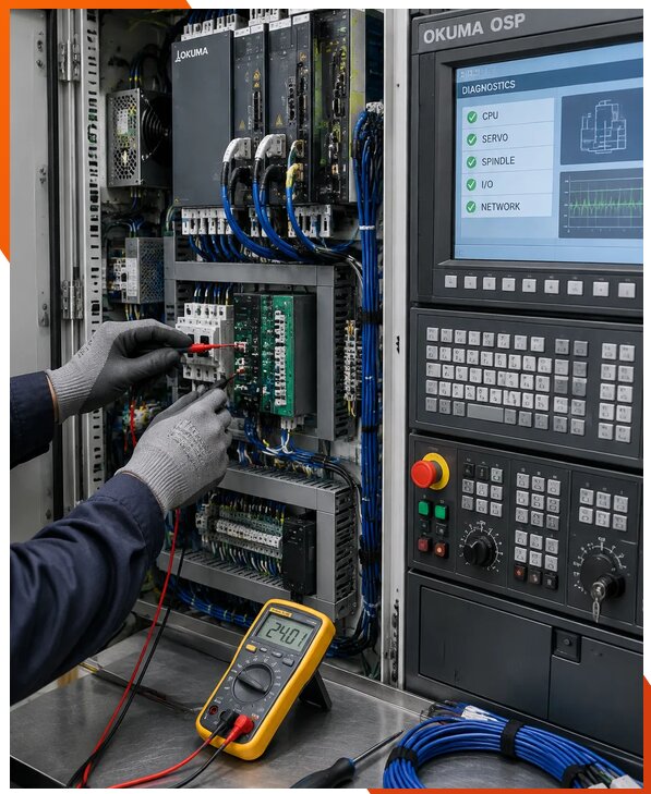 Ремонт систем ЧПУ Okuma OSP в Коврове